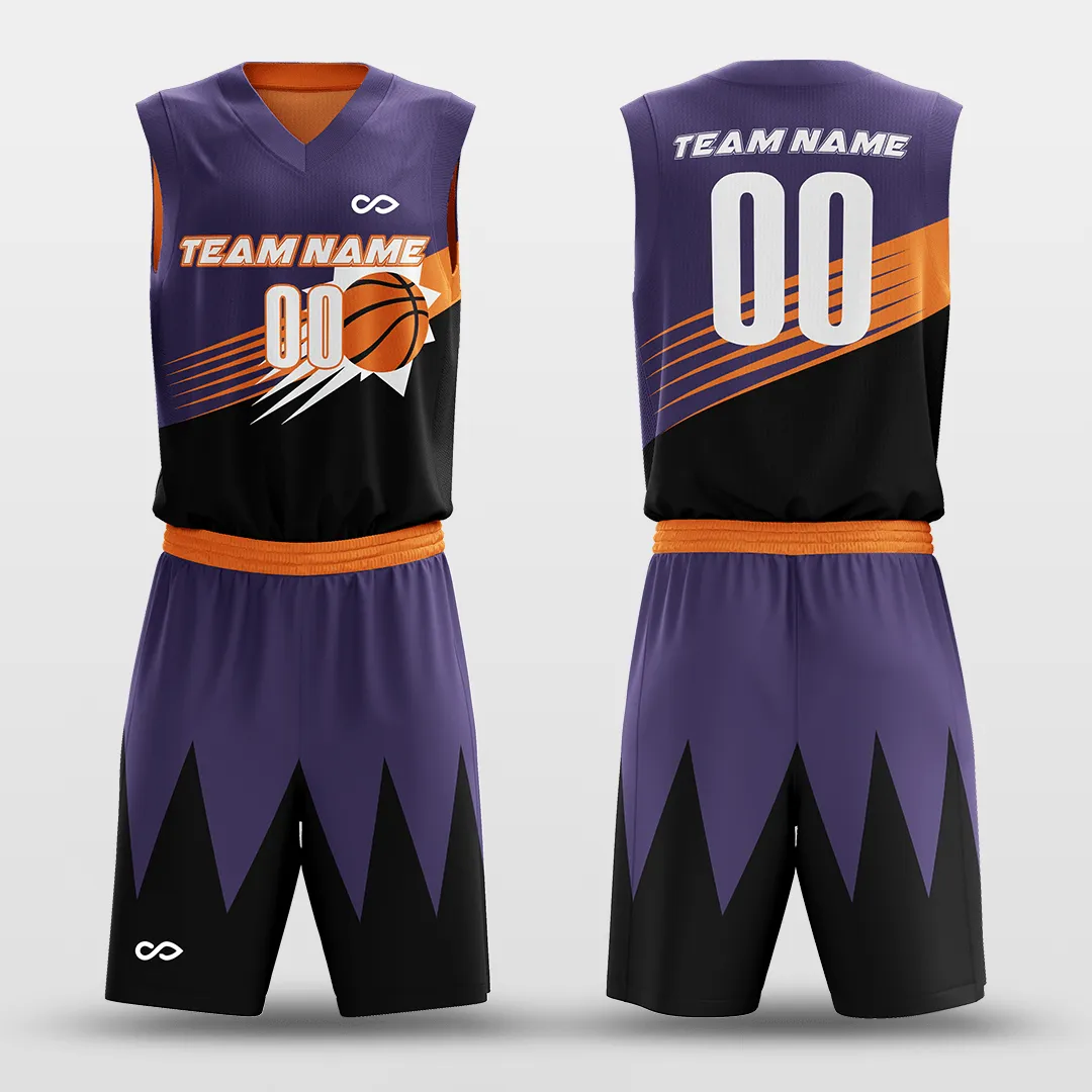 Sun - Customized Reversible Sublimated Basketball Set