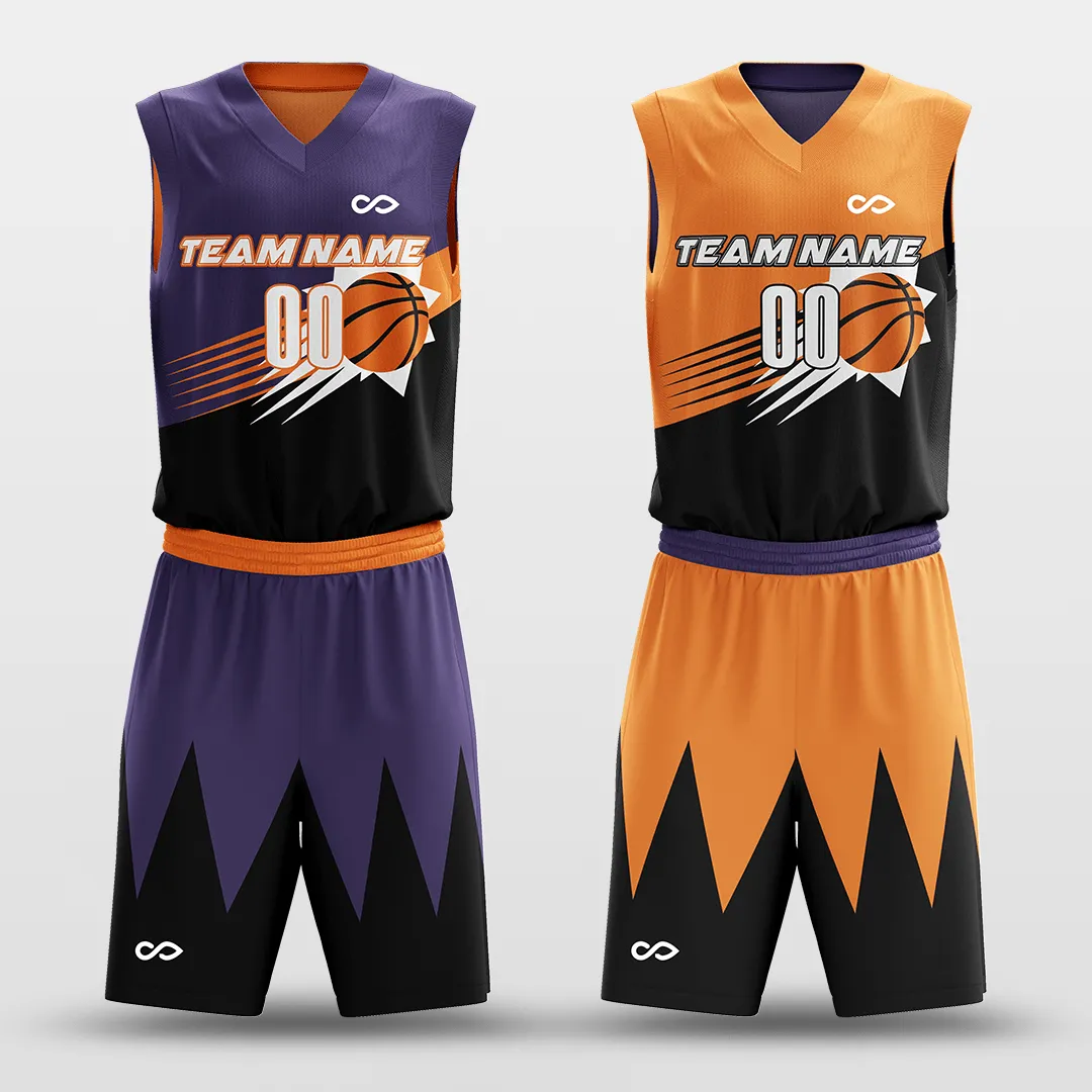 Sun - Customized Reversible Sublimated Basketball Set