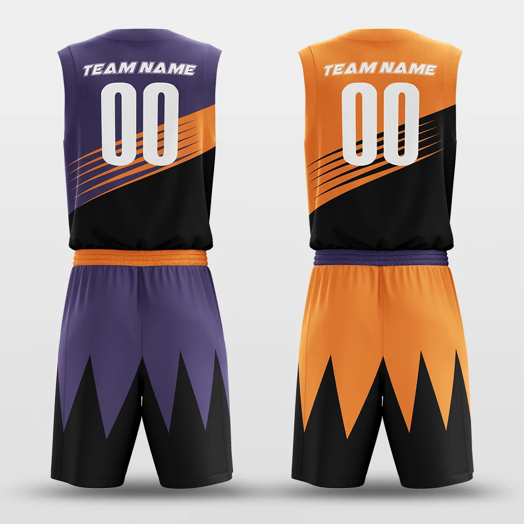 Sun - Customized Reversible Sublimated Basketball Set