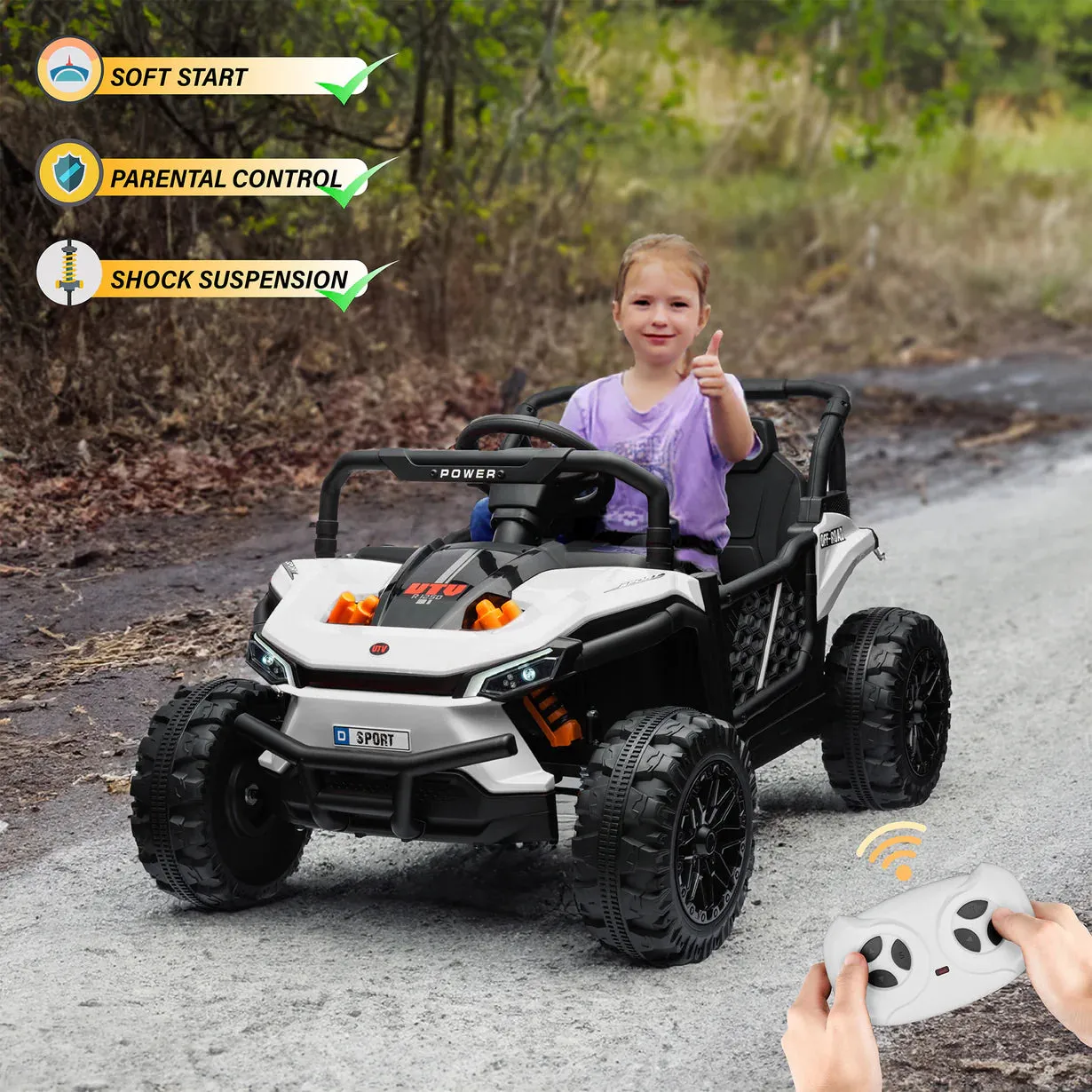 Super Cool 2025 Dune Buggy Kids Ride On Car 1 Seater | 12V Upgraded | Upgraded Motors | LED Lights | Open Doors | Remote