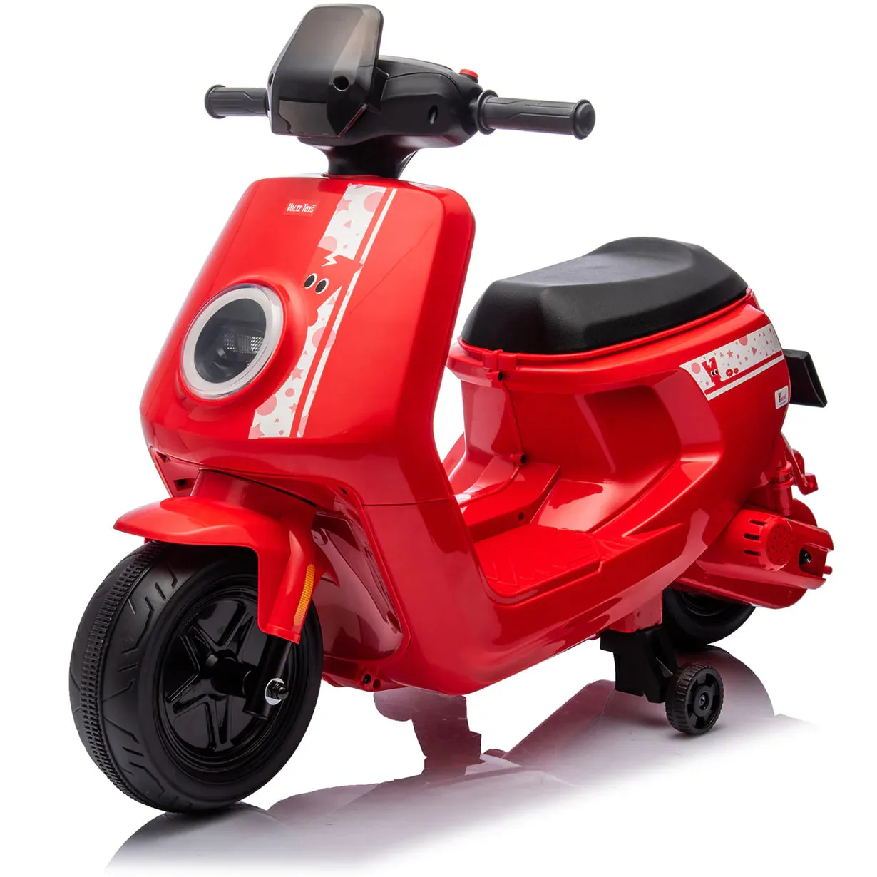 Super Cool 2025 Kids Electric Vespa Style Scooter Car, Upgraded 12V | 1 Seater Motorcycle | MP3 | Ages 2-8