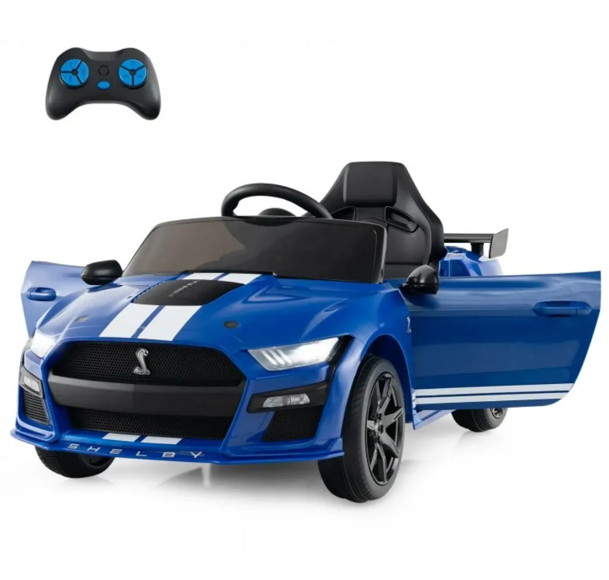 Super Cool 2025 Licensed Ford Shelby GT500 Mustang 1 Seater Ride On Car 12V | Ages 3-8 | Music | Remote