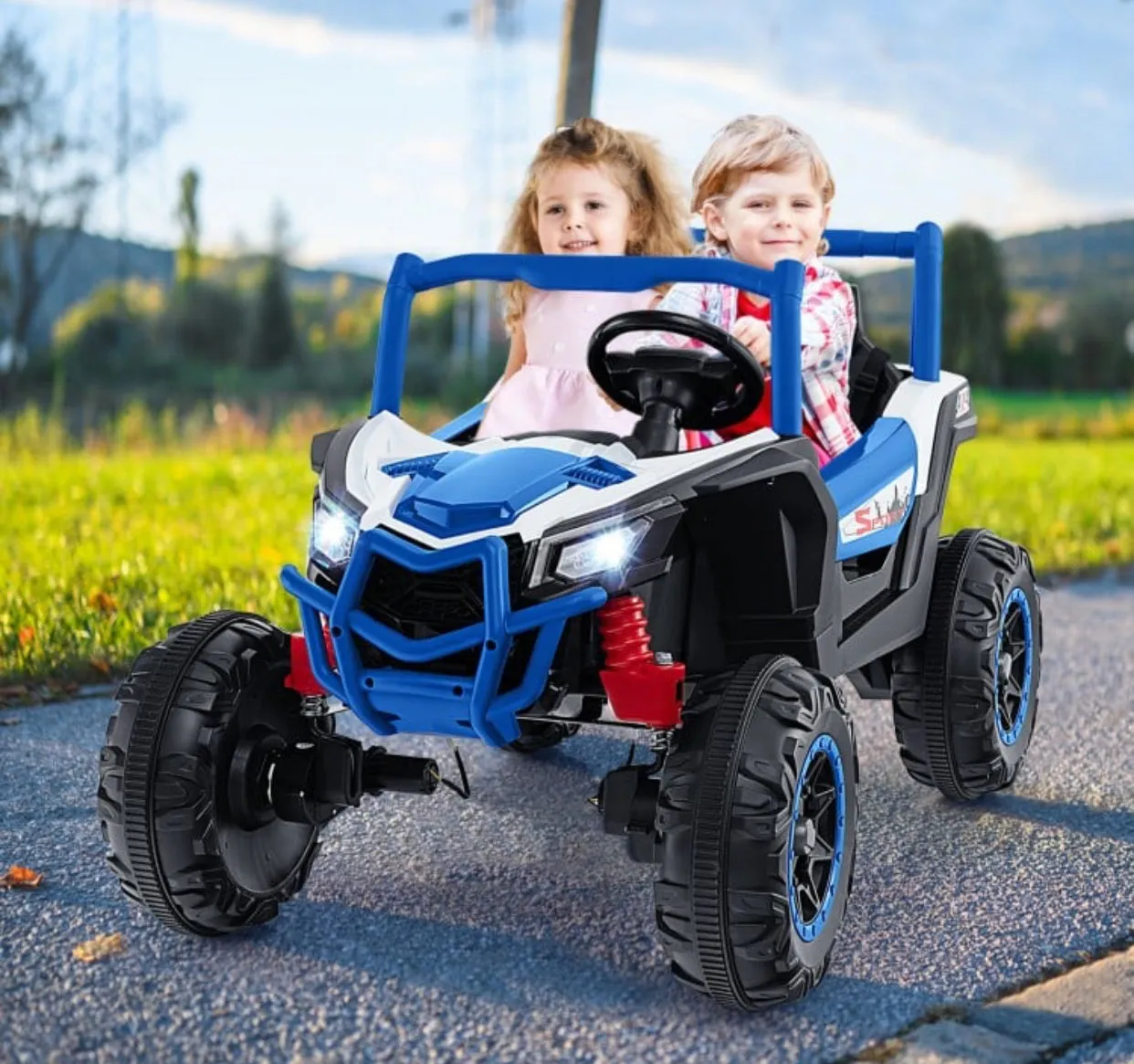 Super Cool 2025 Sport UTV Dune Buggy 24V | 2 Seater | 4X4 | Ages 3  | Remote | Music