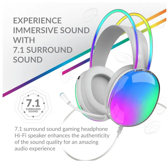 Supersonic 7.1 Surround Sound Gaming Headset with RGB Lighting (On Sale!)