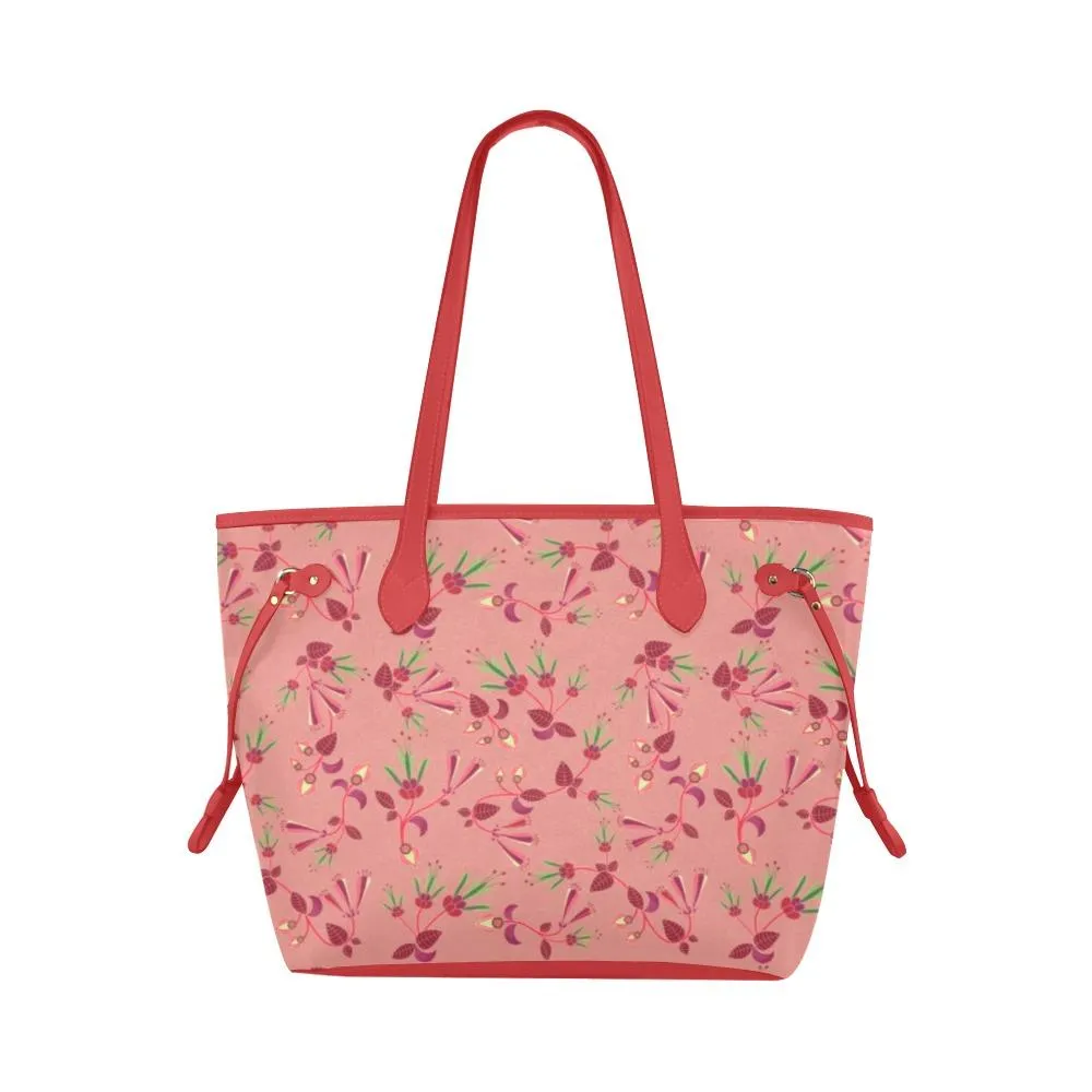 Swift Floral Peach Rouge Remix Clover Canvas Tote Bag