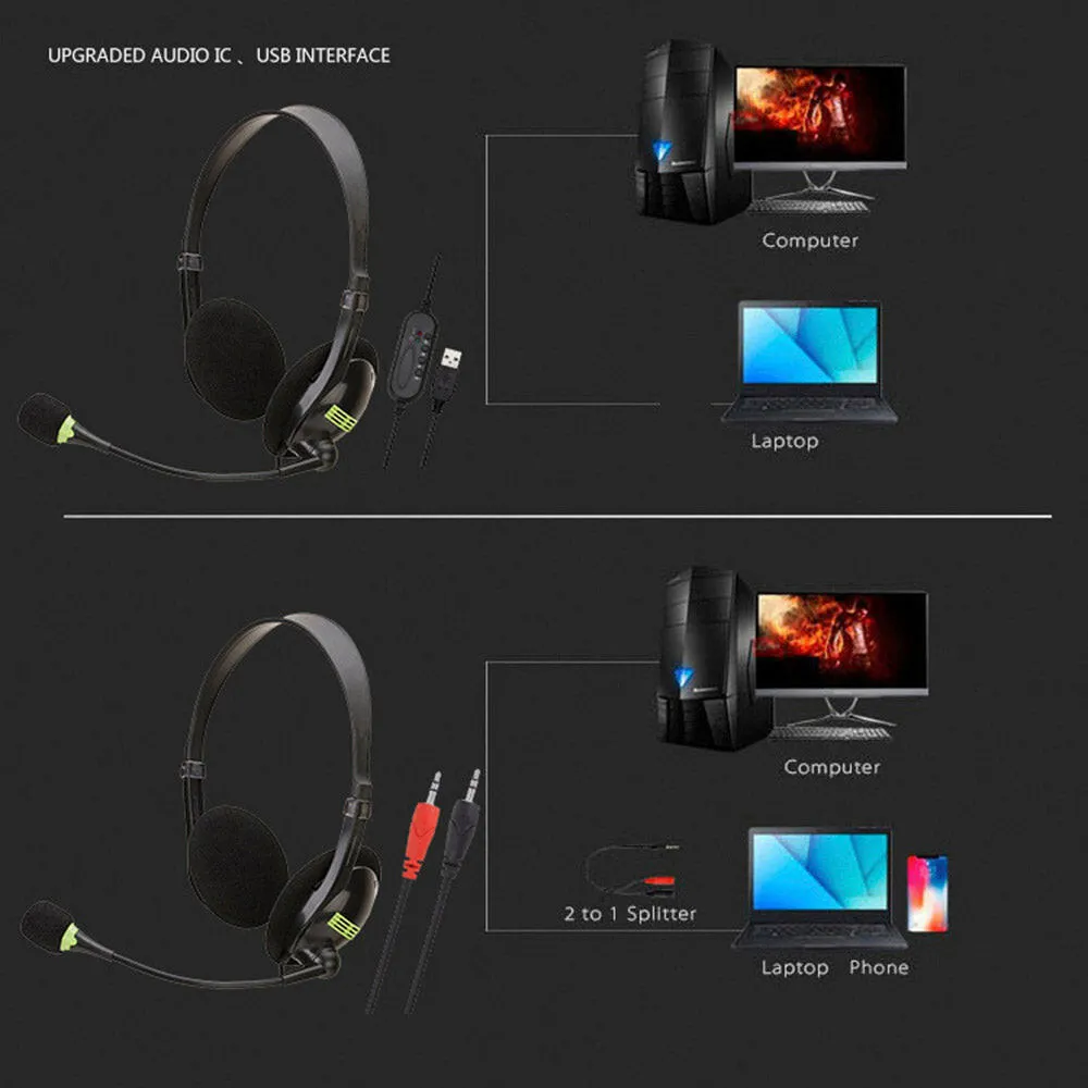 SY440MV 3.5mm Gaming Headset Head-mounted for Laptop Computer PC Earphone With Mic Wired Stereo Headphones