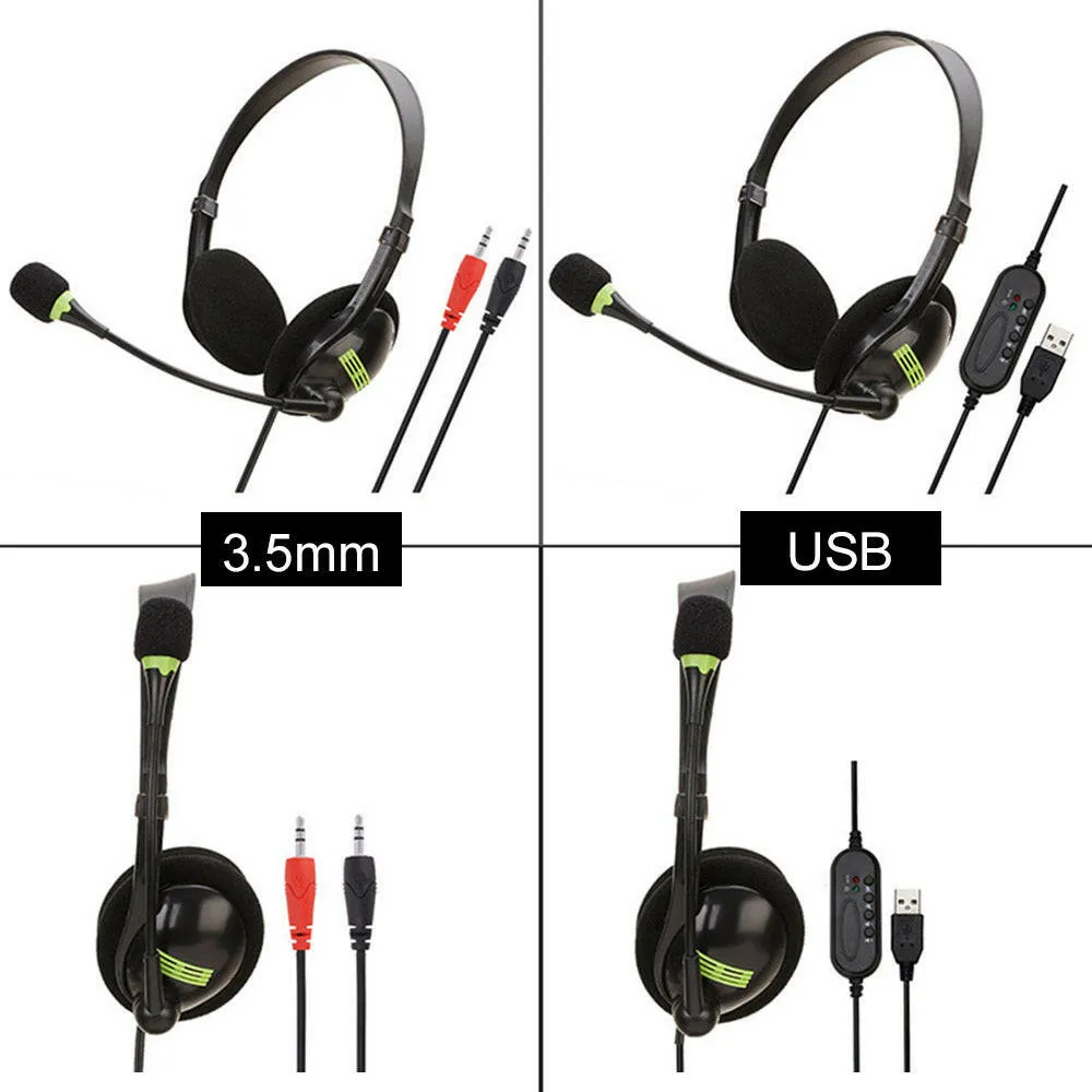 SY440MV 3.5mm Gaming Headset Head-mounted for Laptop Computer PC Earphone With Mic Wired Stereo Headphones