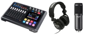 TASCAM Mixcast 4 Podcast Station Studio Bundle