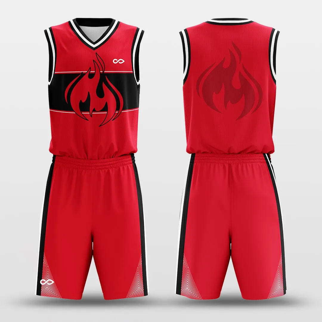 The Flame - Customized Sublimated Basketball Set