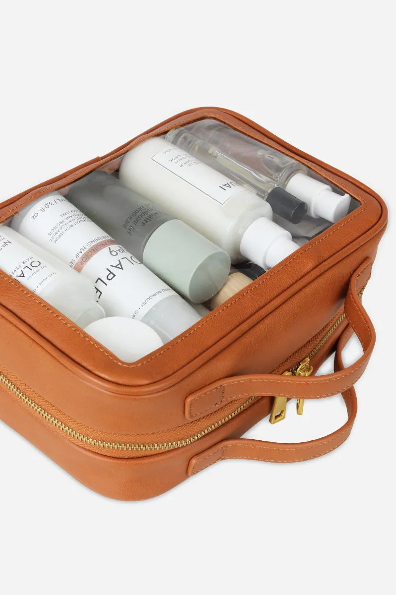 The Toiletry Case Large - Brown