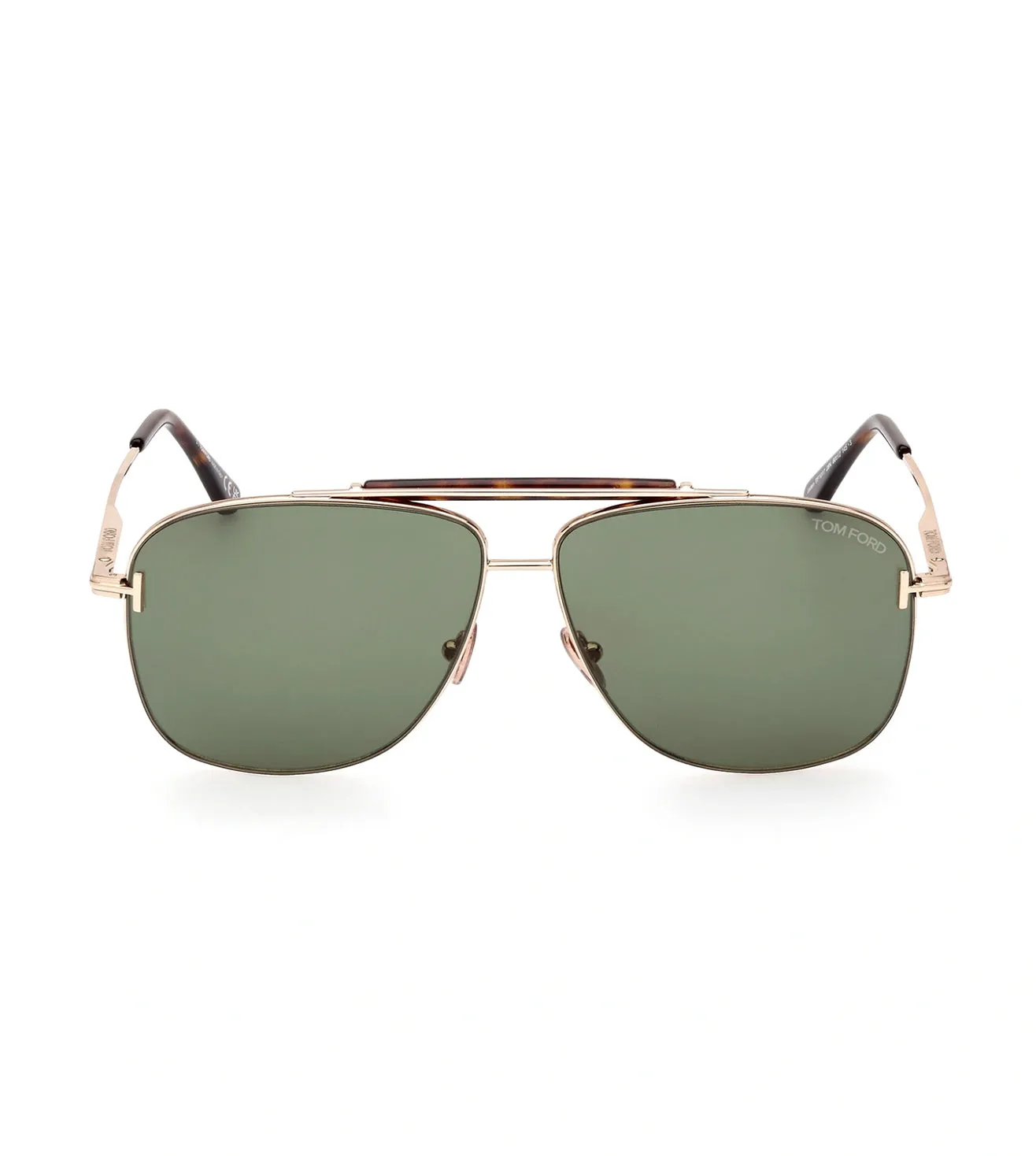 Tom Ford Jaden Men's Green Aviator Sunglasses