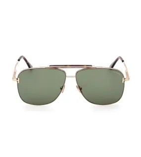 Tom Ford Jaden Men's Green Aviator Sunglasses