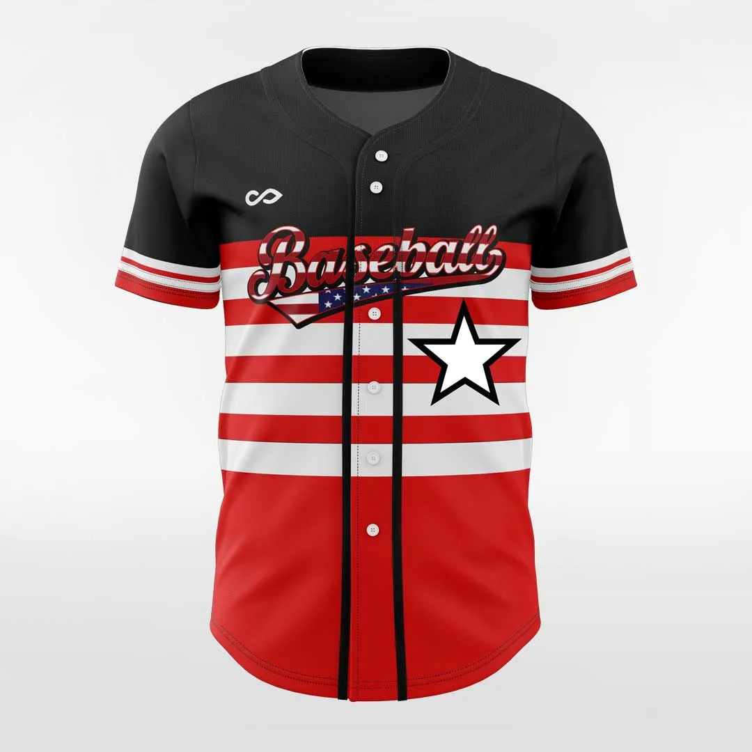 Tomorrow's Stars - Customized Men's Sublimated Button Down Baseball Jersey