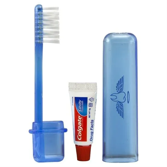 Travel Toothbrush w/ Colgate Toothpaste