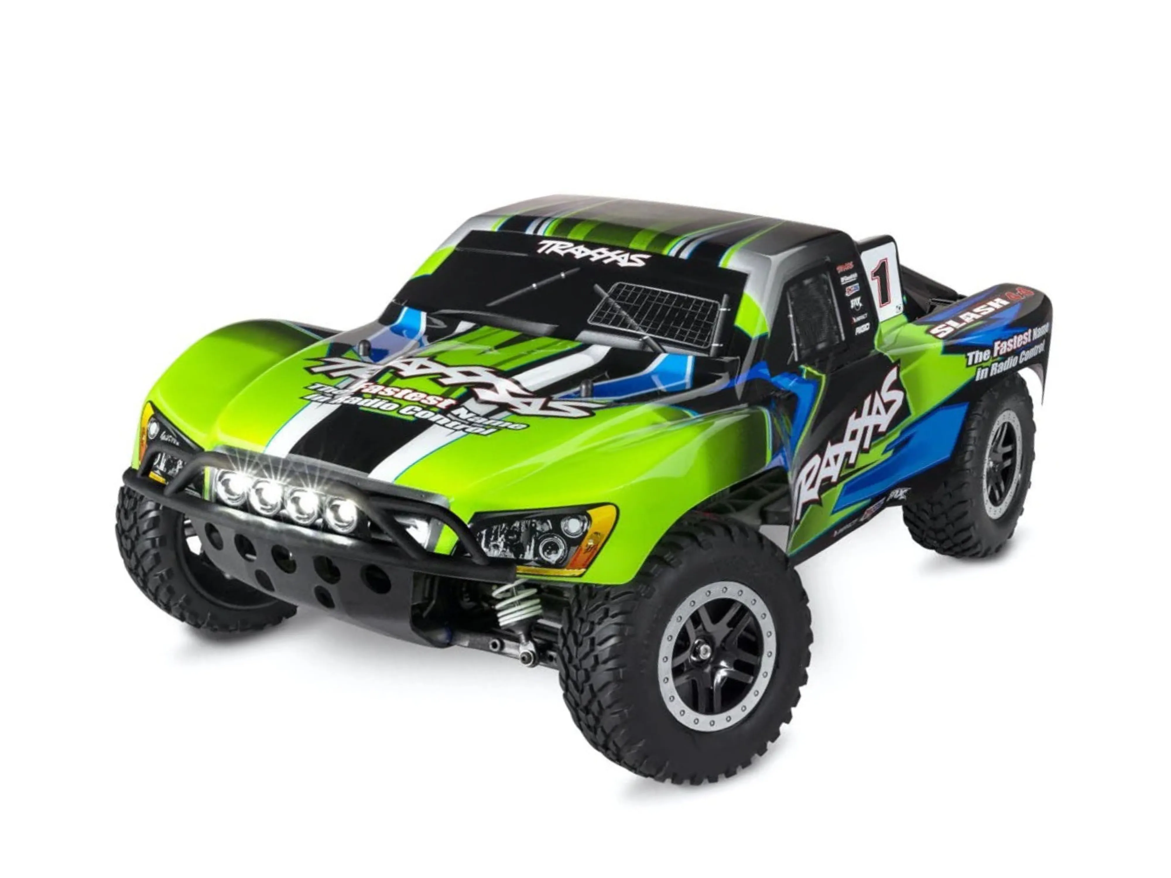 TRAXXAS SLASH 4X4 WITH LED LIGHTS - GREEN