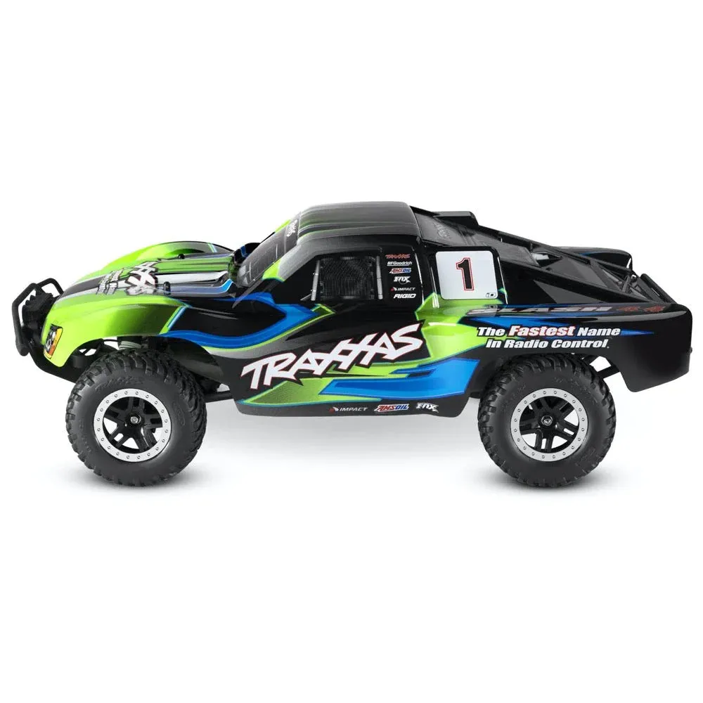 TRAXXAS SLASH 4X4 WITH LED LIGHTS - GREEN