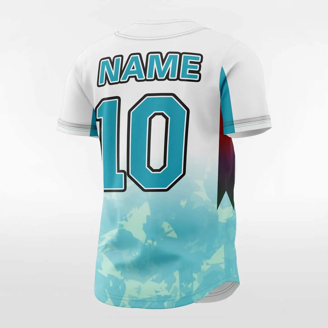 Tree Shadows - Customized Men's Sublimated Button Down Baseball Jersey