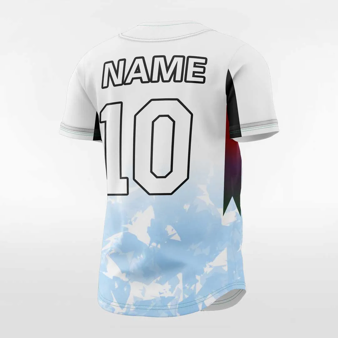 Tree Shadows - Customized Men's Sublimated Button Down Baseball Jersey