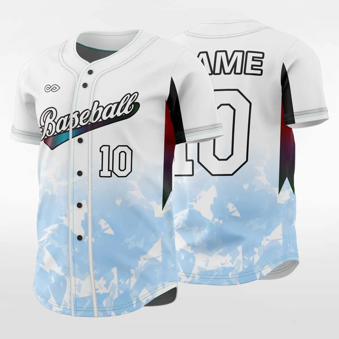 Tree Shadows - Customized Men's Sublimated Button Down Baseball Jersey