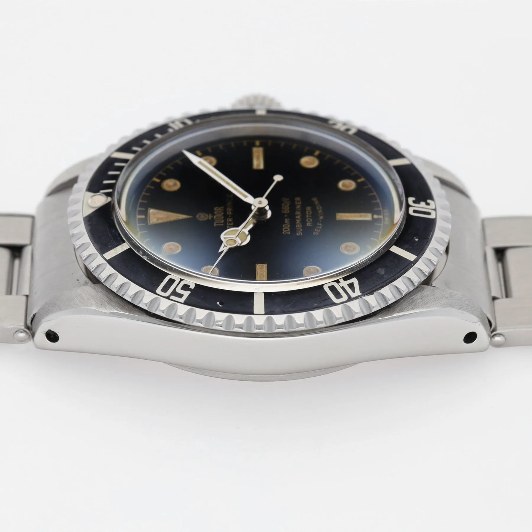 Tudor Submariner ref 7928 exclamation mark Chapter ring dial PCG case