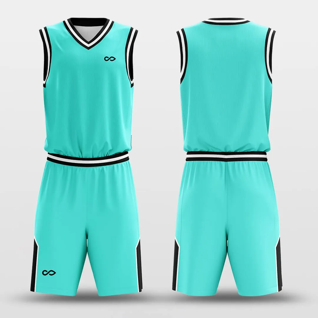 Turquoise - Customized Basketball Jersey Set Design