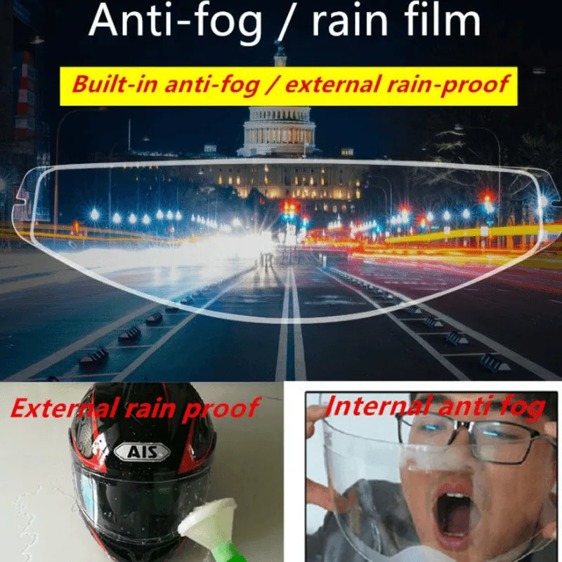 Universal Motorcycle Helmet Anti-fog Film