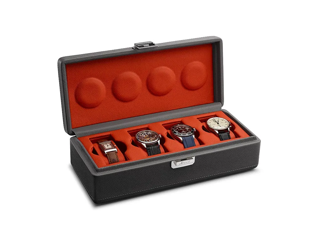 Valigetta 4 Grey/Orange Watch Case