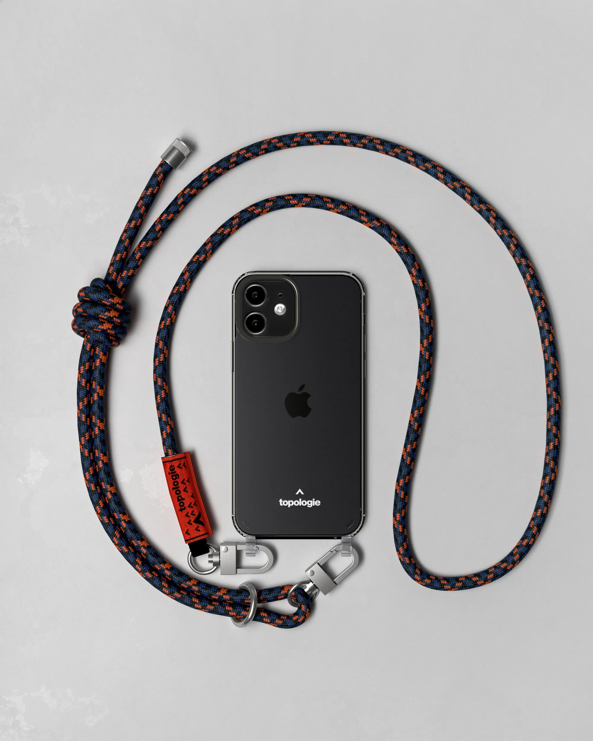 Verdon Phone Case / Clear / 8.0mm Navy Orange