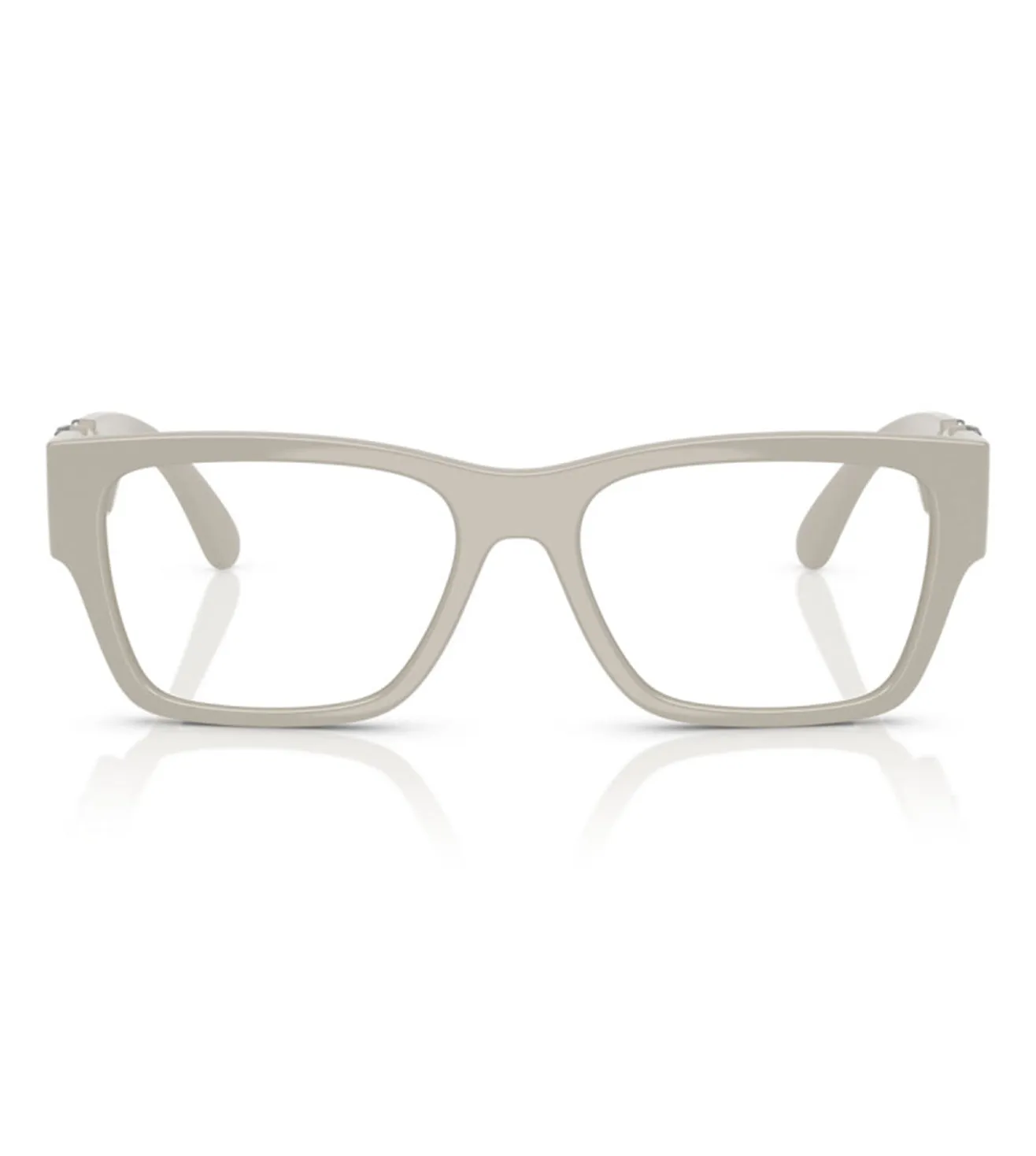 Versace Men's Light Grey Square Optical Frame