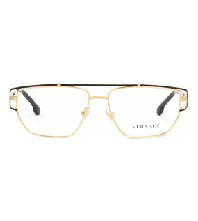 Versace Unisex Gold Aviator Optical Frame