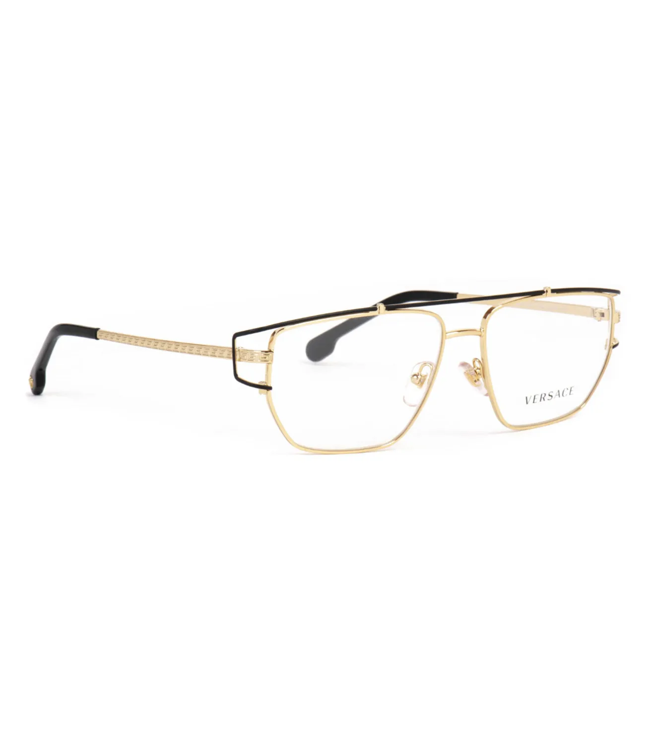 Versace Unisex Gold Aviator Optical Frame