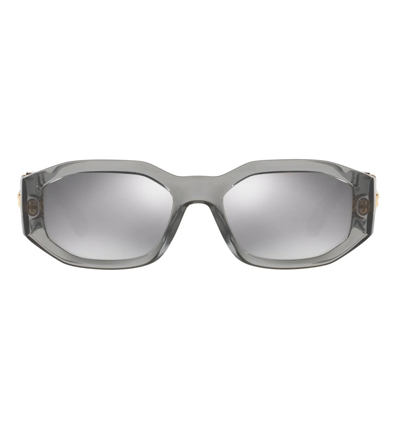 Versace Women's Light Grey Geometric Sunglasses