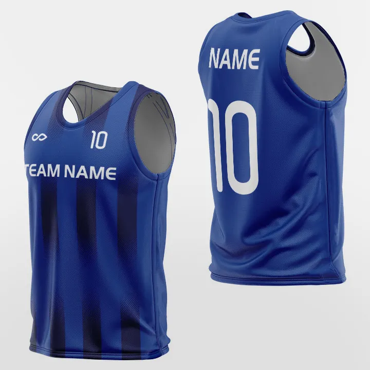 Vintage Blue Stripe - Training Bibs Custom Design Sublimation