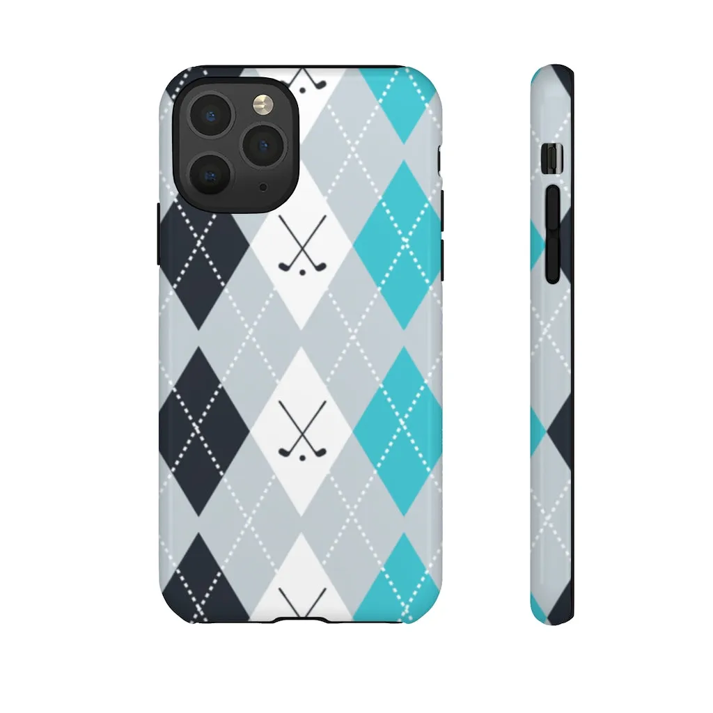 Vintage Golf Pattern Tough Phone Case