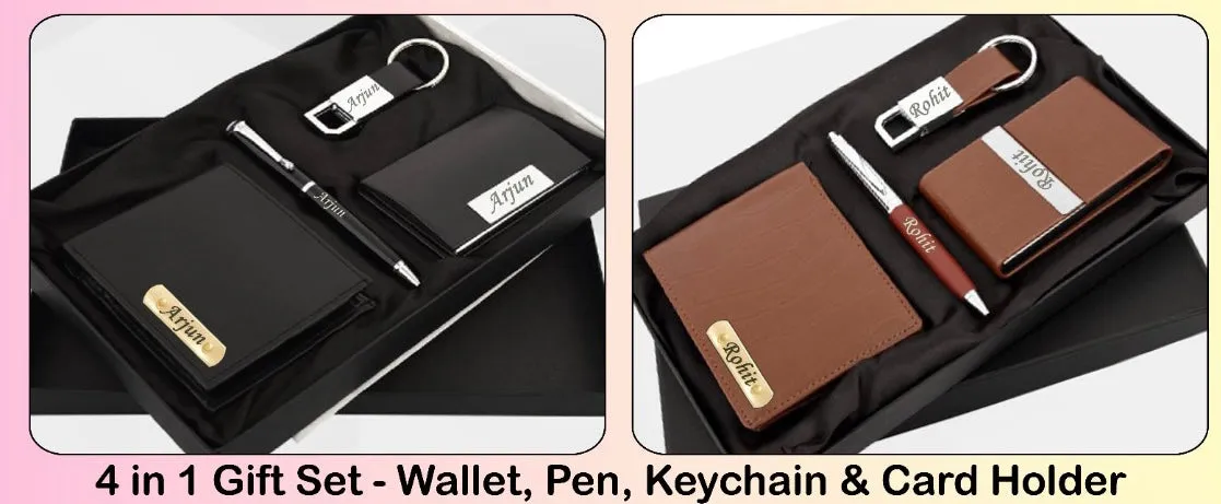 WALLET,KEYCHAIN,CARD HOLDER & PEN SET