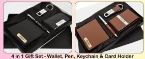 WALLET,KEYCHAIN,CARD HOLDER & PEN SET