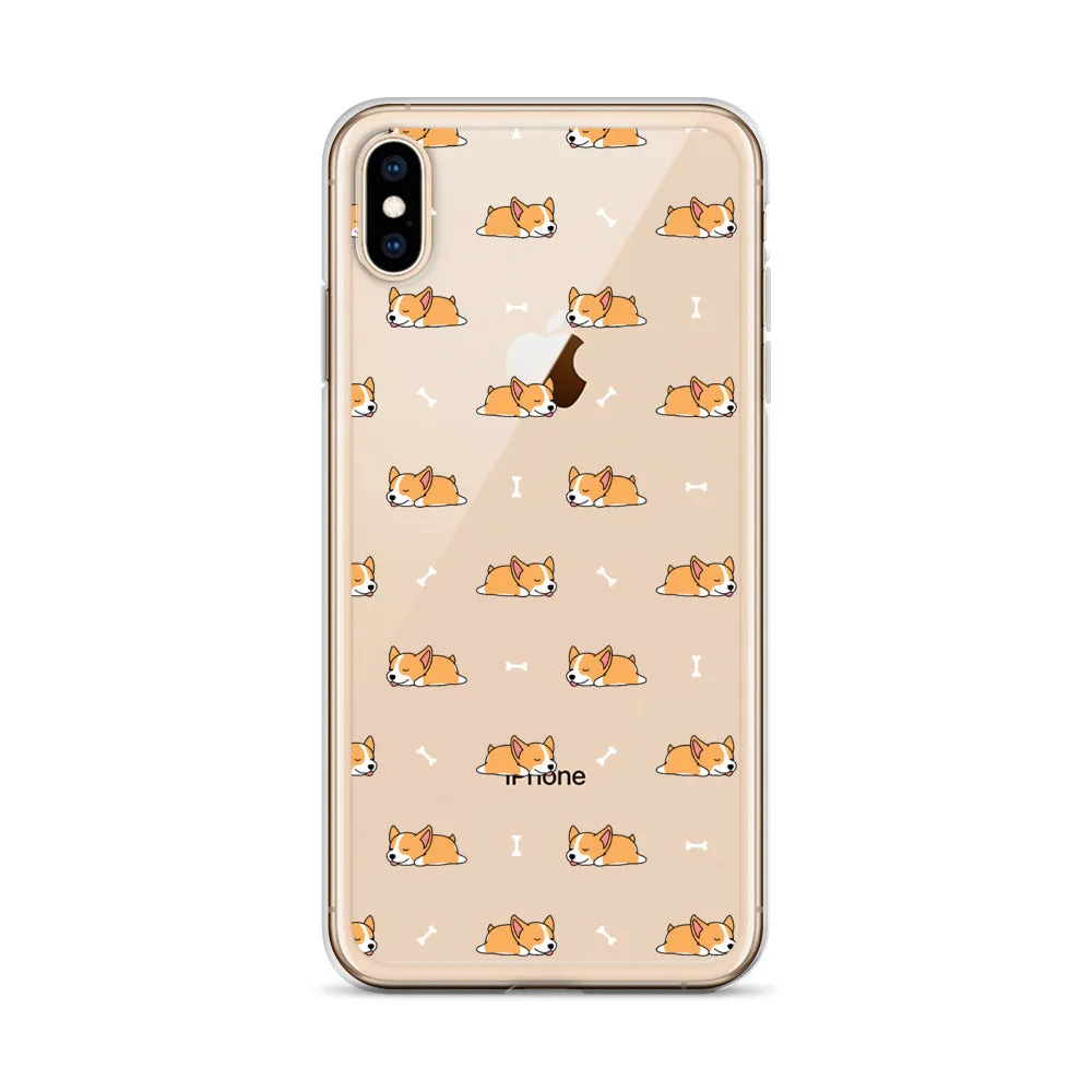 Welsh Corgi  iPhone 16 15 14 13 Clear Case, Dog Puppy Print Cute Gift Aesthetic iPhone 12 11 Pro Max Mini SE 2020 XS XR X 7 8 Cell Phone