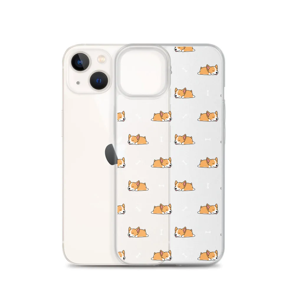 Welsh Corgi  iPhone 16 15 14 13 Clear Case, Dog Puppy Print Cute Gift Aesthetic iPhone 12 11 Pro Max Mini SE 2020 XS XR X 7 8 Cell Phone