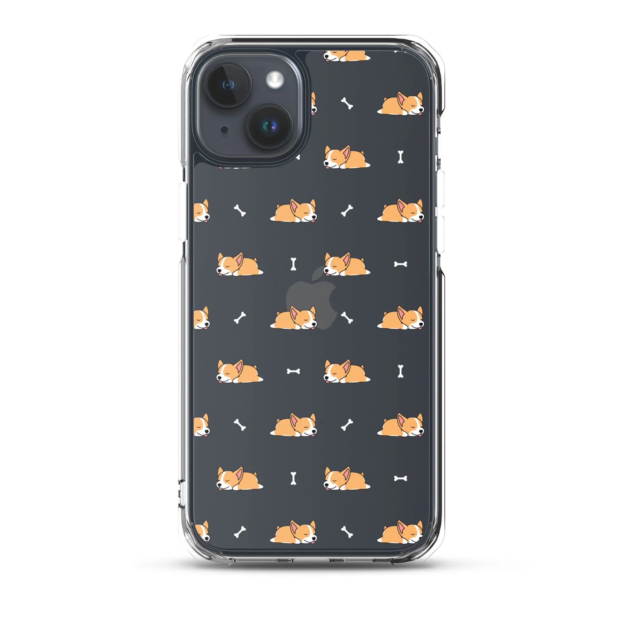 Welsh Corgi  iPhone 16 15 14 13 Clear Case, Dog Puppy Print Cute Gift Aesthetic iPhone 12 11 Pro Max Mini SE 2020 XS XR X 7 8 Cell Phone