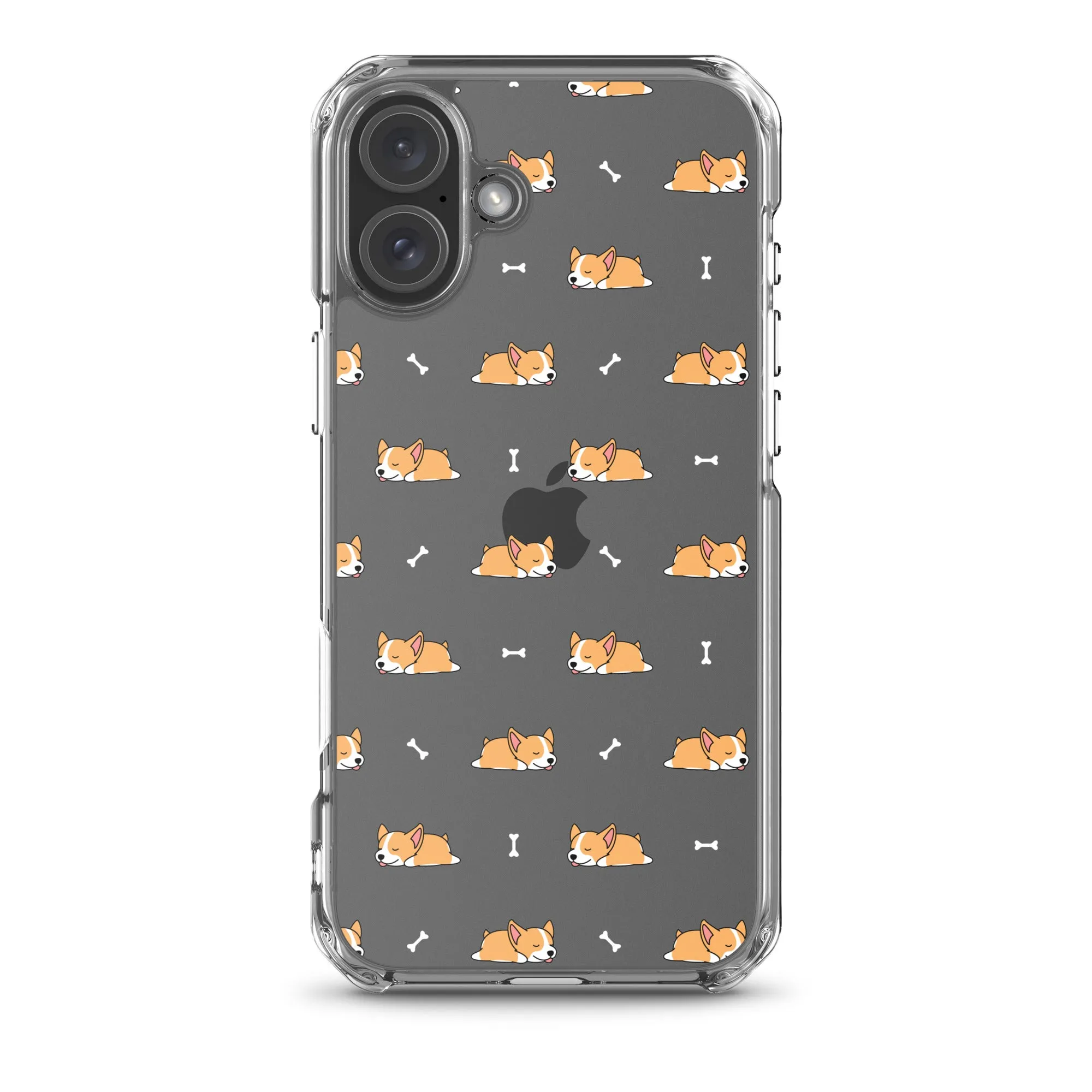 Welsh Corgi  iPhone 16 15 14 13 Clear Case, Dog Puppy Print Cute Gift Aesthetic iPhone 12 11 Pro Max Mini SE 2020 XS XR X 7 8 Cell Phone