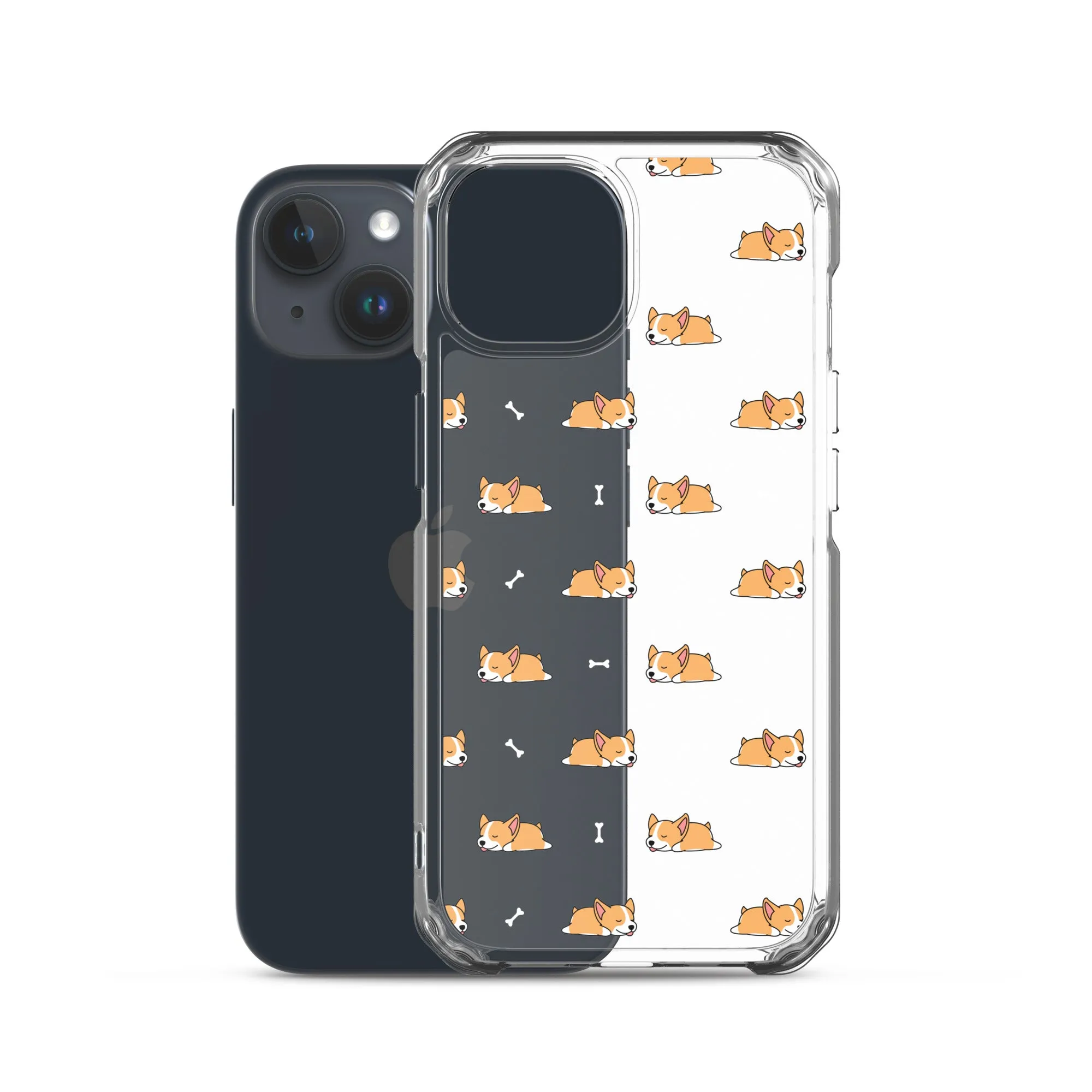 Welsh Corgi  iPhone 16 15 14 13 Clear Case, Dog Puppy Print Cute Gift Aesthetic iPhone 12 11 Pro Max Mini SE 2020 XS XR X 7 8 Cell Phone