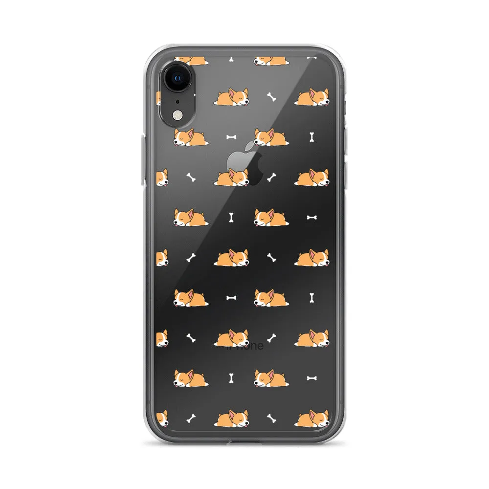 Welsh Corgi  iPhone 16 15 14 13 Clear Case, Dog Puppy Print Cute Gift Aesthetic iPhone 12 11 Pro Max Mini SE 2020 XS XR X 7 8 Cell Phone