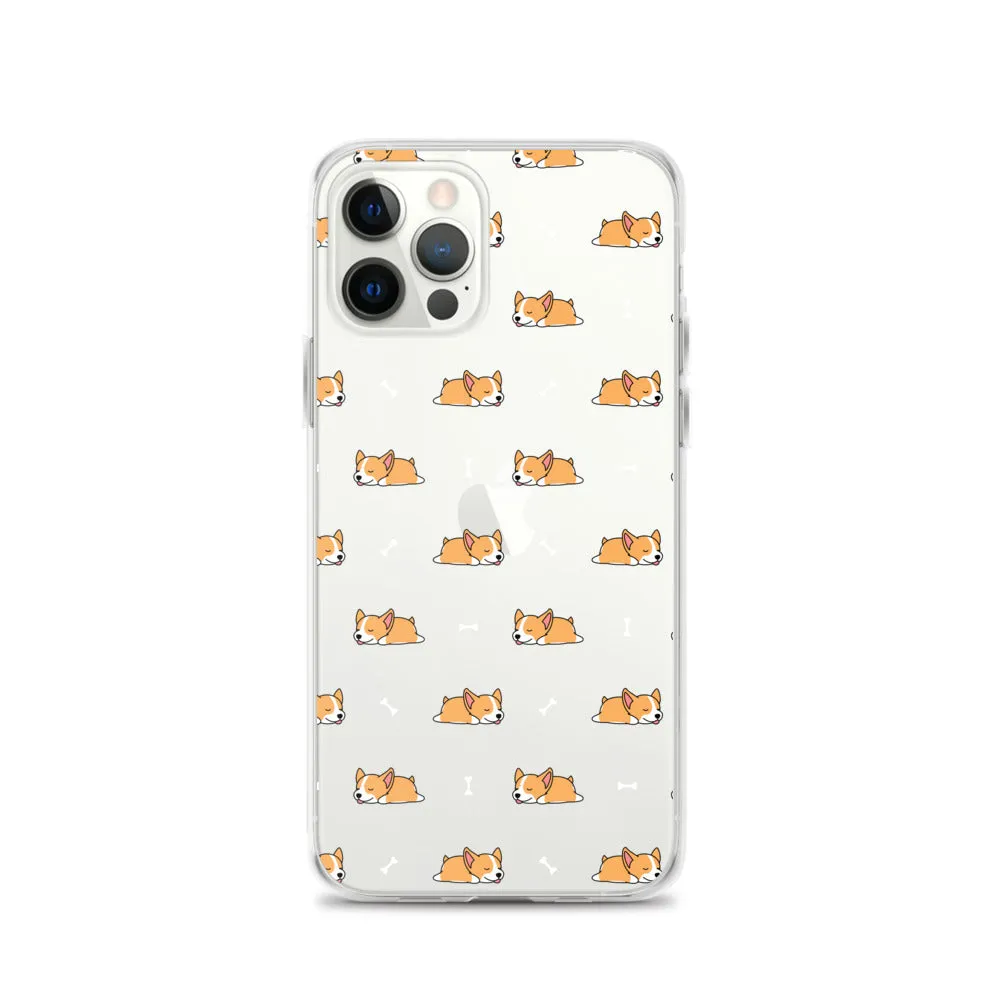 Welsh Corgi  iPhone 16 15 14 13 Clear Case, Dog Puppy Print Cute Gift Aesthetic iPhone 12 11 Pro Max Mini SE 2020 XS XR X 7 8 Cell Phone