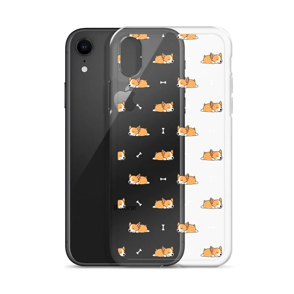 Welsh Corgi  iPhone 16 15 14 13 Clear Case, Dog Puppy Print Cute Gift Aesthetic iPhone 12 11 Pro Max Mini SE 2020 XS XR X 7 8 Cell Phone