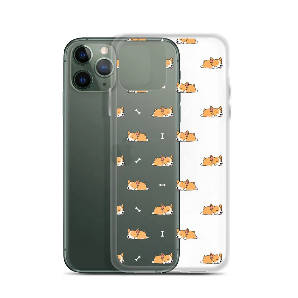 Welsh Corgi  iPhone 16 15 14 13 Clear Case, Dog Puppy Print Cute Gift Aesthetic iPhone 12 11 Pro Max Mini SE 2020 XS XR X 7 8 Cell Phone