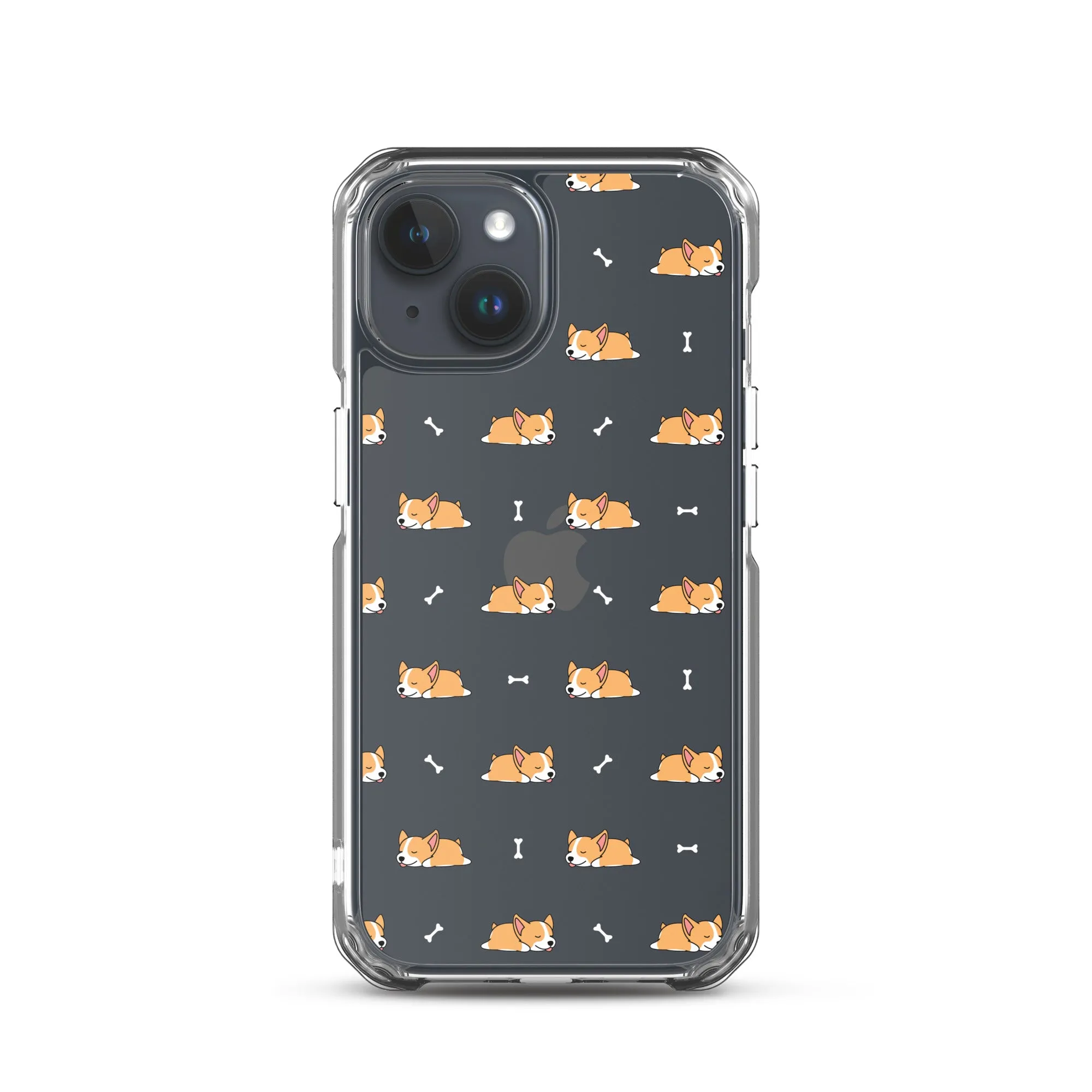 Welsh Corgi  iPhone 16 15 14 13 Clear Case, Dog Puppy Print Cute Gift Aesthetic iPhone 12 11 Pro Max Mini SE 2020 XS XR X 7 8 Cell Phone