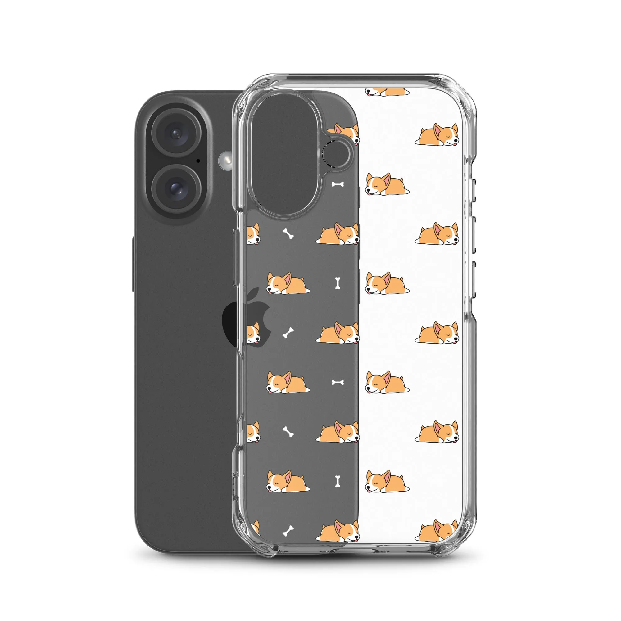 Welsh Corgi  iPhone 16 15 14 13 Clear Case, Dog Puppy Print Cute Gift Aesthetic iPhone 12 11 Pro Max Mini SE 2020 XS XR X 7 8 Cell Phone