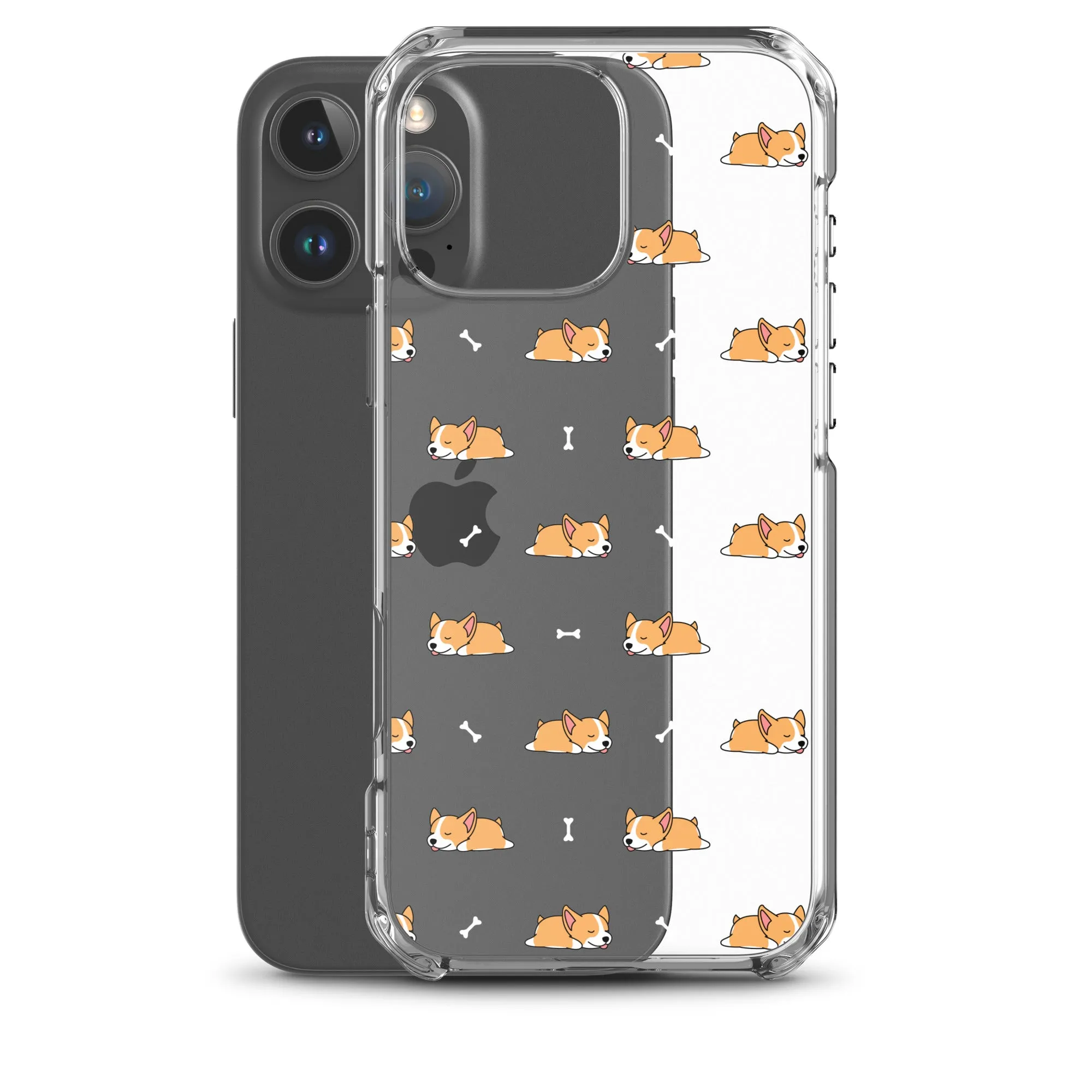 Welsh Corgi  iPhone 16 15 14 13 Clear Case, Dog Puppy Print Cute Gift Aesthetic iPhone 12 11 Pro Max Mini SE 2020 XS XR X 7 8 Cell Phone