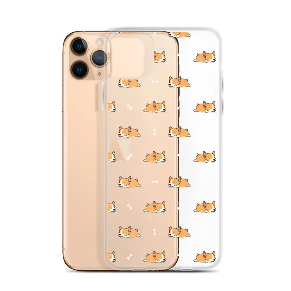 Welsh Corgi  iPhone 16 15 14 13 Clear Case, Dog Puppy Print Cute Gift Aesthetic iPhone 12 11 Pro Max Mini SE 2020 XS XR X 7 8 Cell Phone