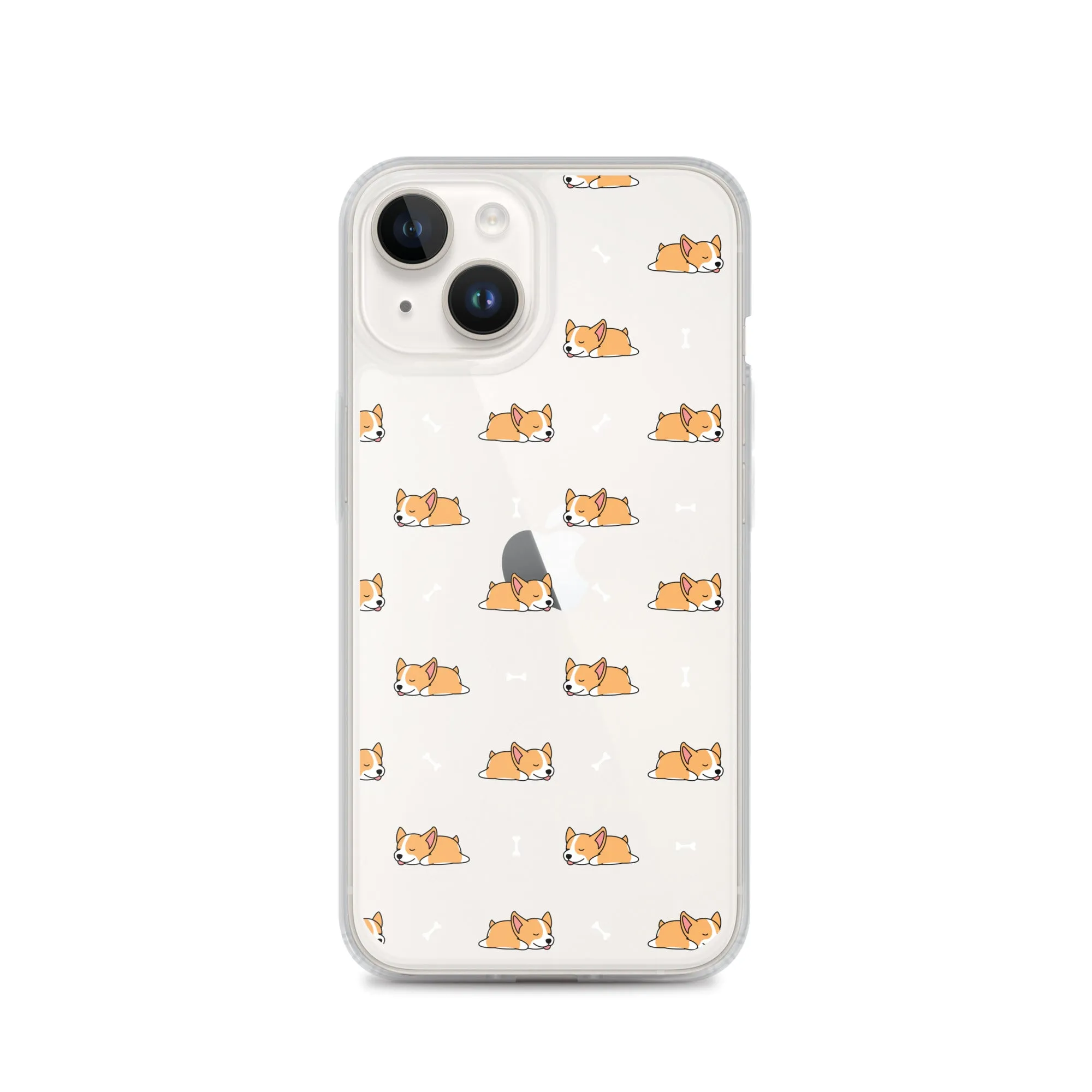 Welsh Corgi  iPhone 16 15 14 13 Clear Case, Dog Puppy Print Cute Gift Aesthetic iPhone 12 11 Pro Max Mini SE 2020 XS XR X 7 8 Cell Phone